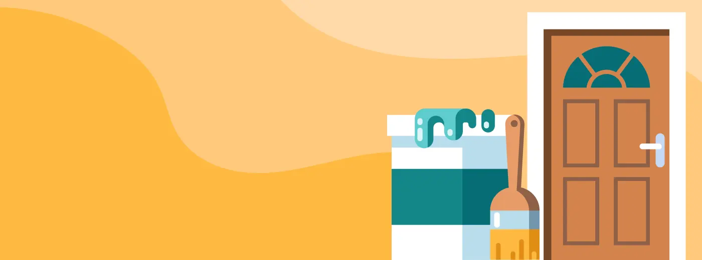 Verniciatura di una porta