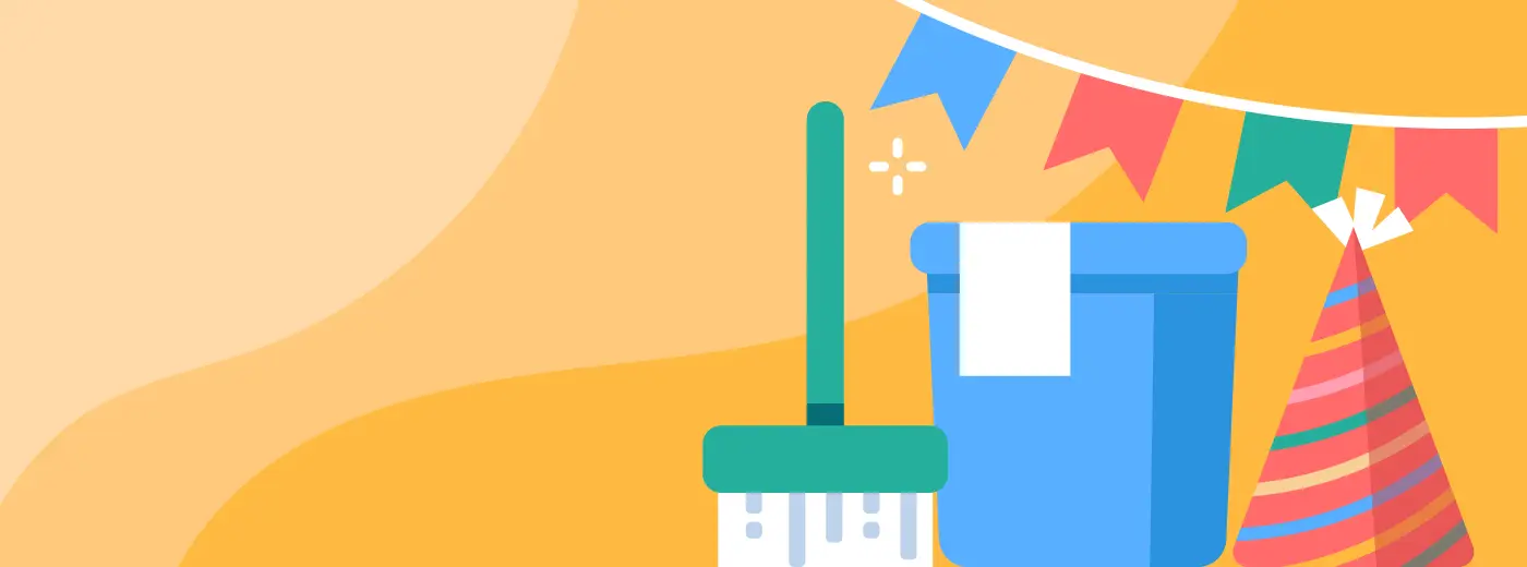 Limpeza após um evento