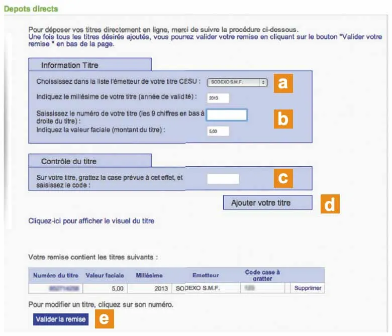 Se faire rembourser un CESU préfinancé en ligne