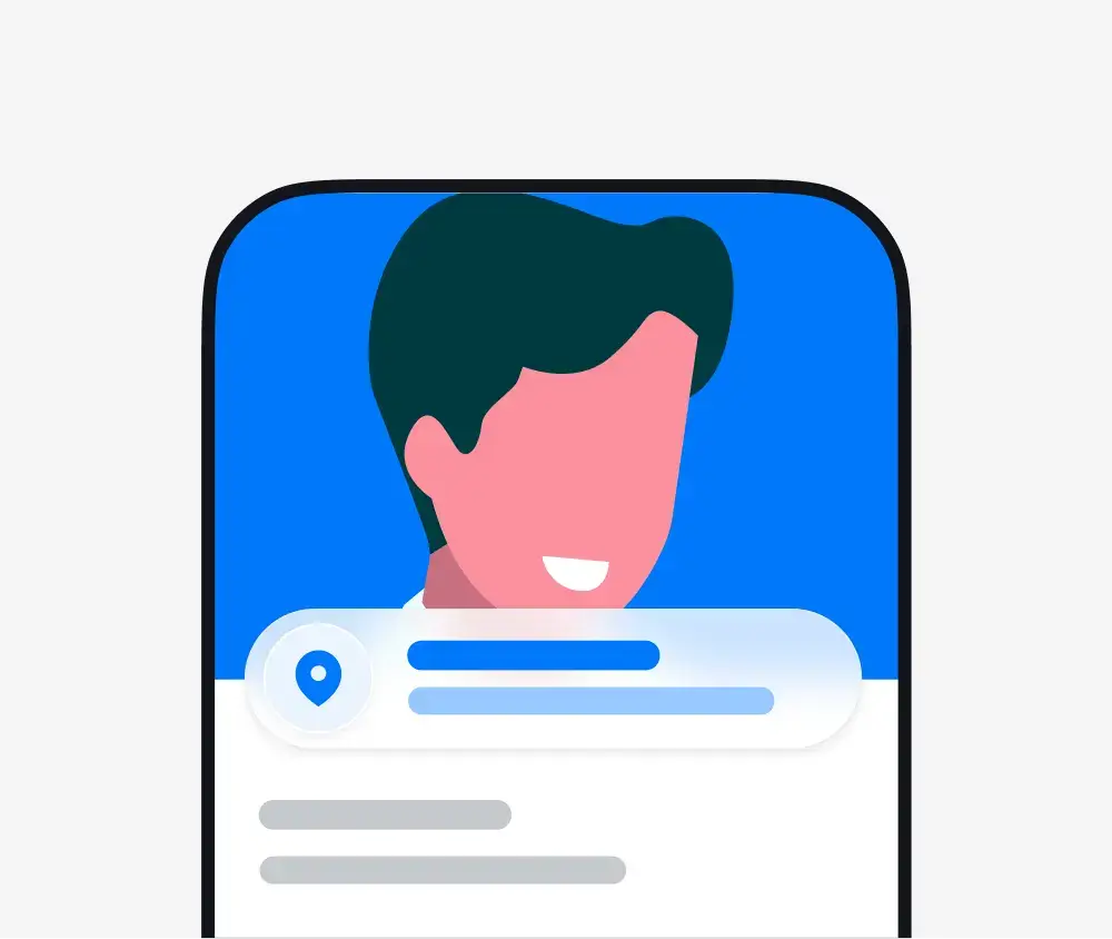 Provider with geolocation icon enabled