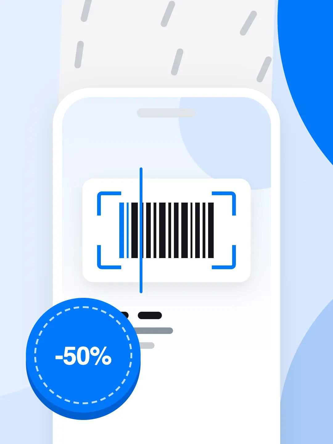Scan du code-barres d'un ticket CESU avec l'application Yoojo
